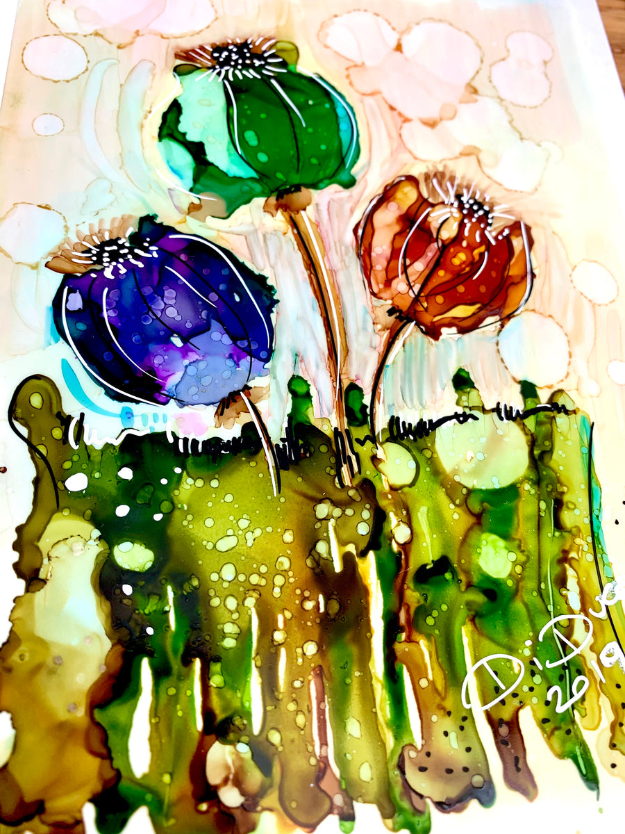 Go where you feel the most alive - Alcohol Ink Painting on Yupo Paper –  didART studio