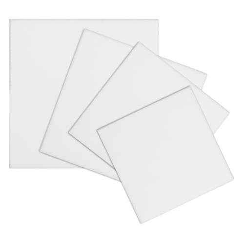 Belle Vous 3 Pieces Blank Canvas for Painting - 60 x 60 cm - Pre-Stretched  Large Canvas - Canvases for Acrylic Paints, Oil Painting, Sketching and  Drawings : : Home & Kitchen